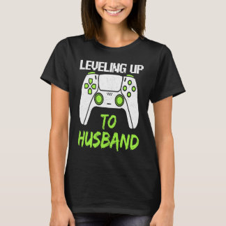 Leveling Up To Husband Bachelor Party Men Video G T-Shirt