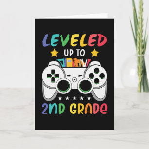 Levelled Up To 2nd Grade Back to School Video Game Card