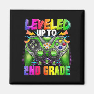 Levelled Up To 2nd Grade Gamer Back To School Firs Magnet