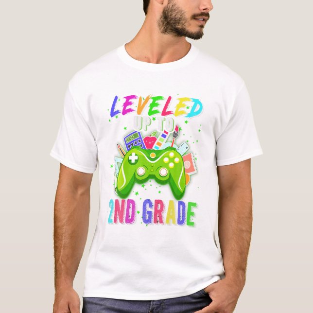 Levelled Up To 2nd Grade T-Shirt (Front)