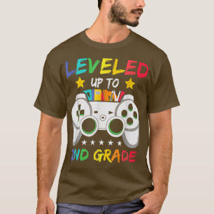 Levelled Up To 2nd Grade Video Game Back To School T-Shirt