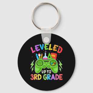 Levelled Up To 3rd Grade Gamer Back To School Firs Keychain
