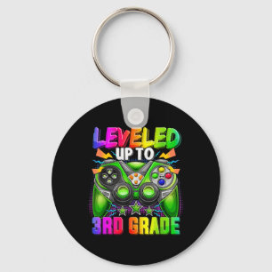 Levelled Up To 3rd Grade Gamer Back To School Firs Keychain