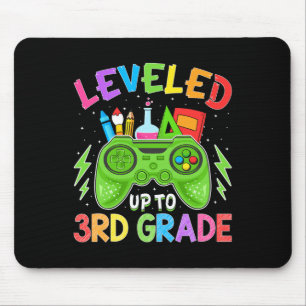 Levelled Up To 3rd Grade Gamer Back To School Firs Mouse Pad