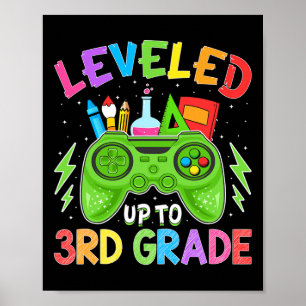 Levelled Up To 3rd Grade Gamer Back To School Firs Poster