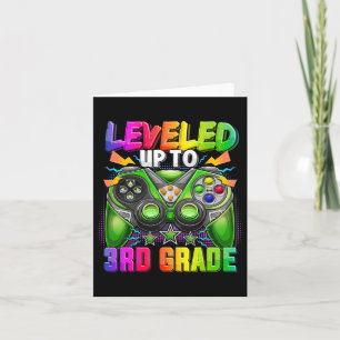 Levelled Up To 3rd Grade Gamer Ck To School First Card