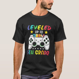 Levelled Up To 5th Grade Graduation T-Shirt