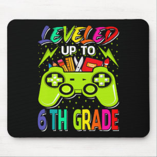 Levelled Up To 6th Grade Gamer Byck To School Firs Mouse Pad