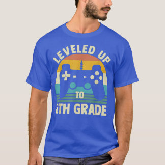 Levelled Up To 8th Grade Back To School Video Game T-Shirt