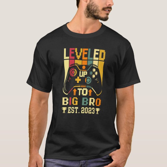 Levelled Up To Big Brother 2023 Promoted To Big Br T-Shirt (Front)