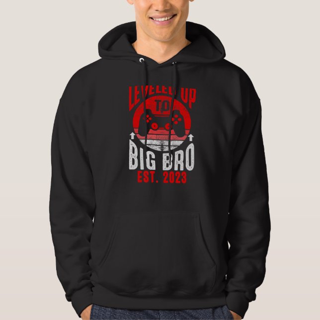 Levelled Up To Big Brother 2023 Soon To Be Big Bro Hoodie (Front)