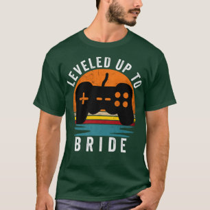 Levelled Up to Bride, Funny Gaming Gamer Mens T-Shirt