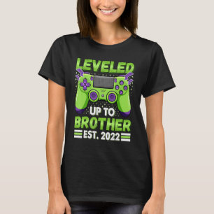 Levelled Up To Brother 2022 Promoted To Big Bro Ga T-Shirt