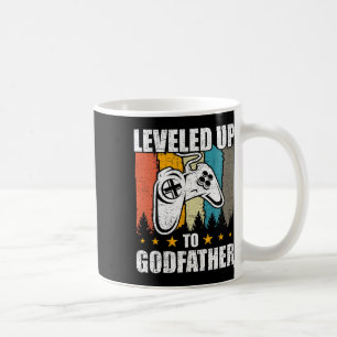 Levelled Up To Godfather Video Gamer Gaming 2 Coffee Mug