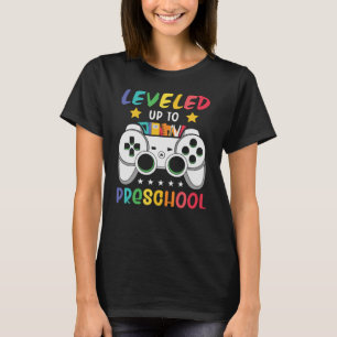 Levelled Up To Preschool Video Game School Gift T-Shirt