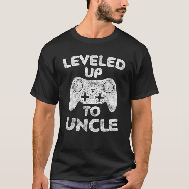 Levelled Up To Uncle Future Uncle T-Shirt (Front)