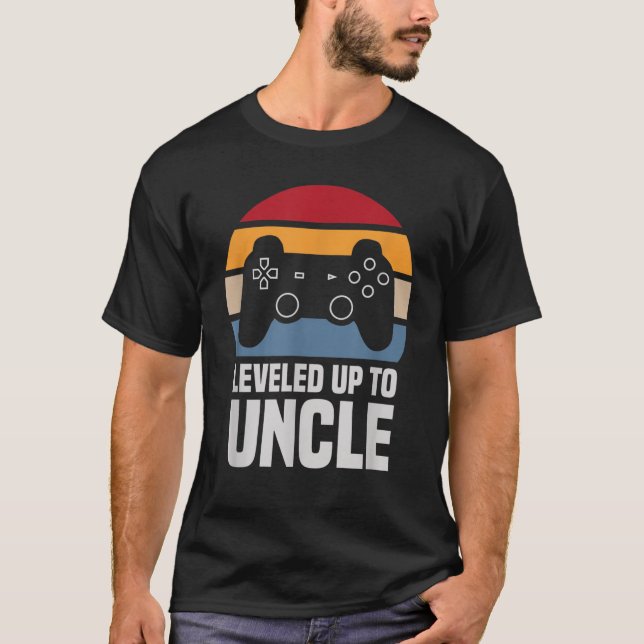Levelled Up To Uncle T-Shirt (Front)