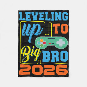 Levelling Up To Big Bro 2026 Video Game Pregnancy Fleece Blanket