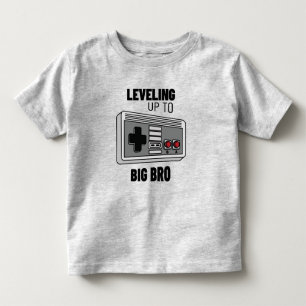 Levelling Up To Big Bro Gamer Toddler T-shirt