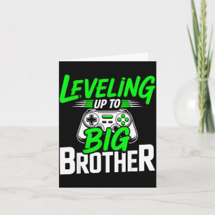 Levelling up to big brother 2026 funny gamer broth card