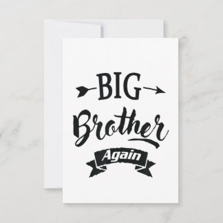 Levelling up to Big Brother Again 2022 Pregnancy RSVP Card