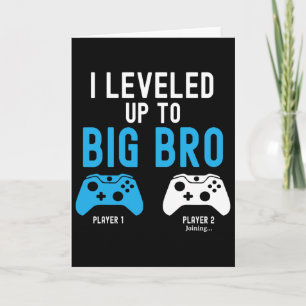 Levelling Up To Big Brother Design Video Game Play Card