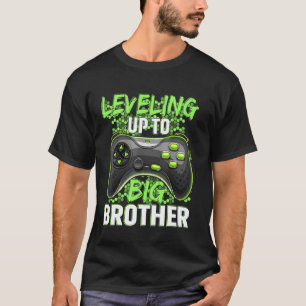Levelling Up To Big Brother Funny Big Brother Vide T-Shirt