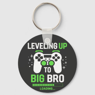 Levelling Up To Big Brother Gaming Basic Button  Keychain