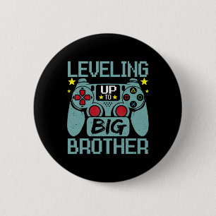 Levelling Up To Big Brother Promoted To Big Bro Le 2 Inch Round Button