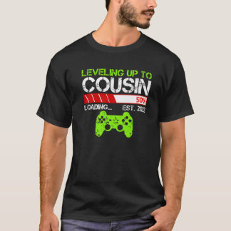 Levelling Up To Cousin Est 2022 Vintage Design Fun T-Shirt