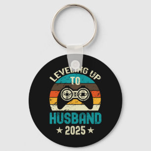 Levelling Up To Husband 2025 Future Groom Bachelor Keychain