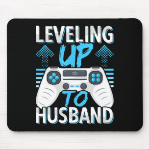 Levelling Up To Husband Engagement For Him Mouse Pad