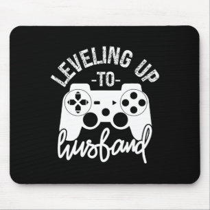 Levelling Up To Husband Groom Gamer Engagement Mouse Pad