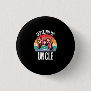 Levelling Up To Uncle 1 Inch Round Button