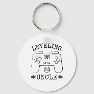 Levelling up to uncle first father's day keychain