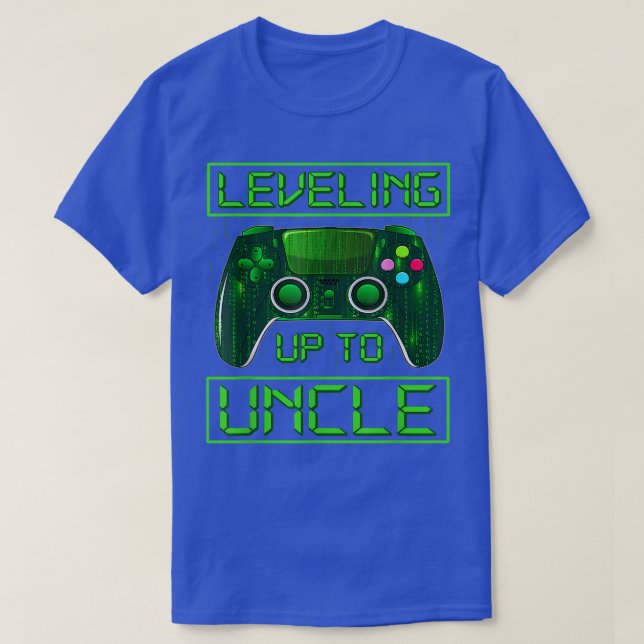 Levelling Up To Uncle Level Unlocked Gamer Uncle G T-Shirt (Design Front)