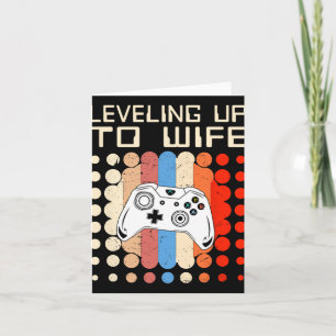 Levelling Up To Wife Gaming Engagement Bride Annou Card