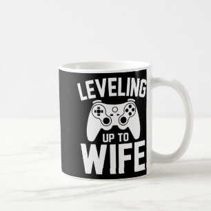 Levelling Up To Wife Newly Married Gamer Funny Gam Coffee Mug