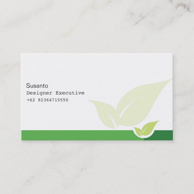 Leven Nature Business Card #1 (Front)