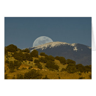 Lever de lune sur les montagnes Sangre de Cristo,