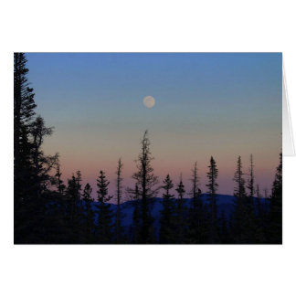 Lever de lune sur les Rocheuses