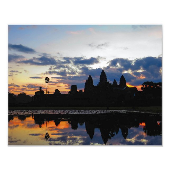 Lever de soleil à Angkor Wat, Cambodge - Photo (Devant)