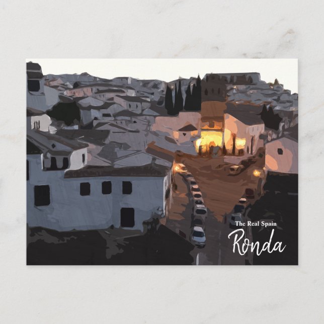 Lever de soleil à Ronda, Espagne Carte postale (Devant)