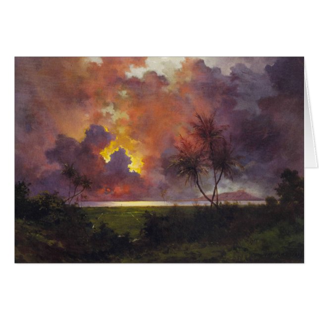 "Lever de soleil au-dessus de chef de diamant" - (Devant Horizontal)