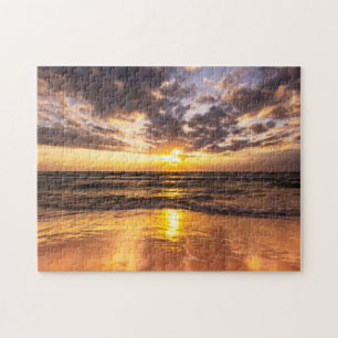 Lever de soleil au puzzle de paradis de surfers
