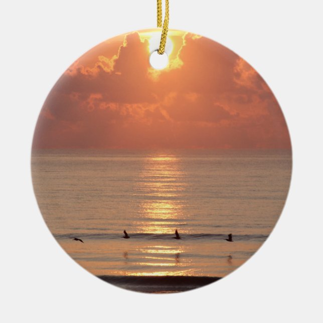 Lever de soleil Daytona Beach, ornement d'océan de (Devant)
