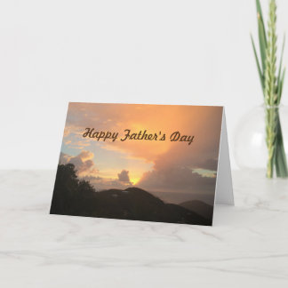Lever de soleil de fête des pères de "nous" carte