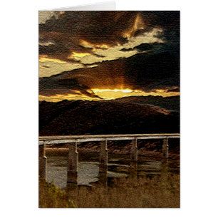 Lever de soleil de pont de la Californie