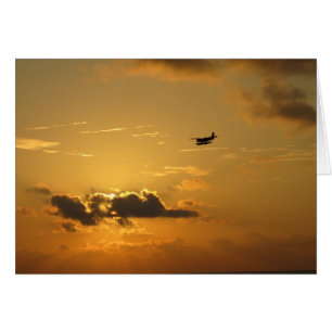 Lever de soleil et hydravion en Maldives