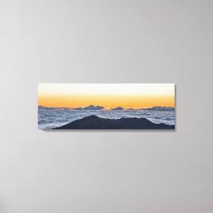 Lever de soleil panoramique à Haleakala sur toile 